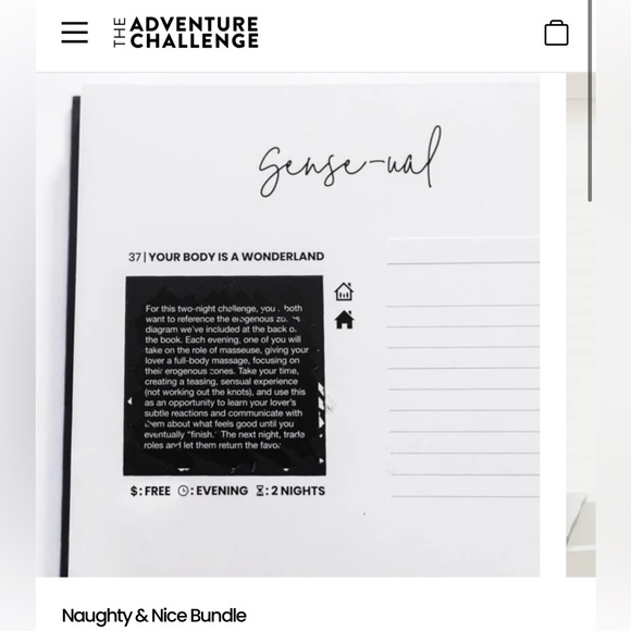 The adventure challenge-in bed and couples edition. - Picture 3 of 4